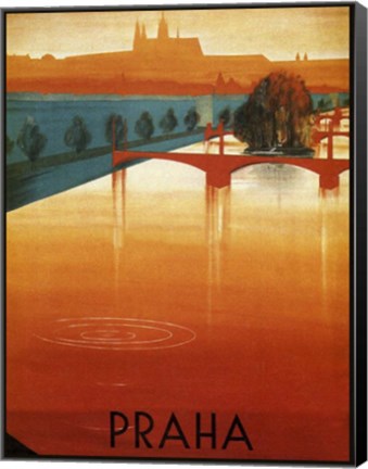 Framed Praha Print