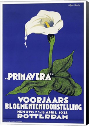 Framed Primavera, Rotterdam 1938 Print