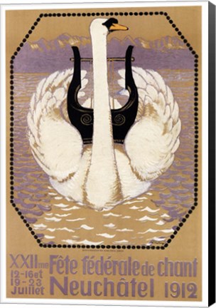 Framed Fete Federale de Chant 1912 Print
