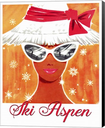 Framed Ski Aspen Print
