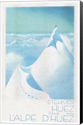 Framed L'alpe D'Huez Print