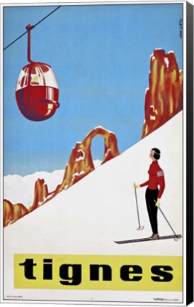 Framed Tignes Print