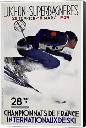 Framed Luchon Superbagneres 1939 Print