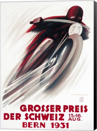 Framed Grosser Preis Bern 1931 Print