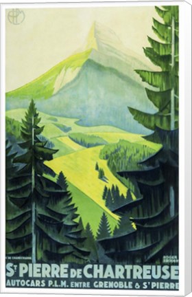 Framed St. Pierre de Chartreuse Print