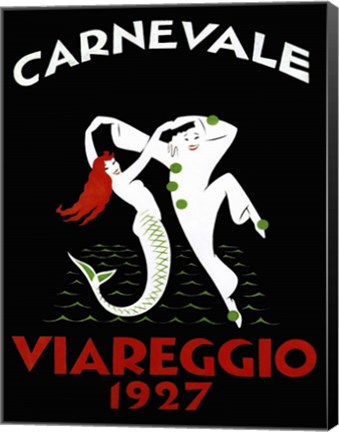 Framed Carnevale Viareggio 1927 Print