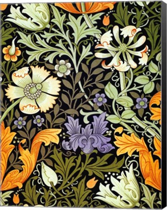 Framed Vintage Floral 19 Print