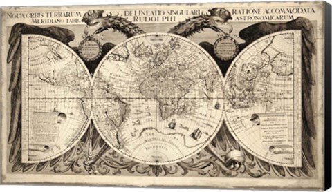 Framed Noua Orbis Terrarum 1630 Print