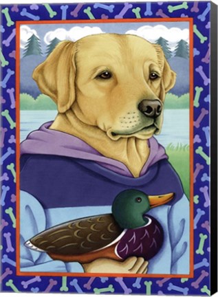 Framed Lab Duck Print