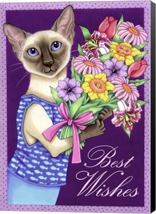 Framed Siamese Flowers Print