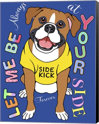 Framed Boxer Graphic Style Print