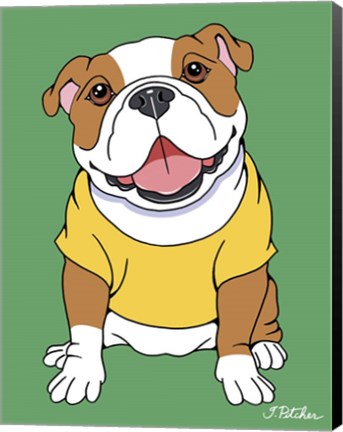 Framed Bulldog Print