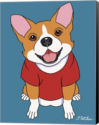 Framed Corgi Print