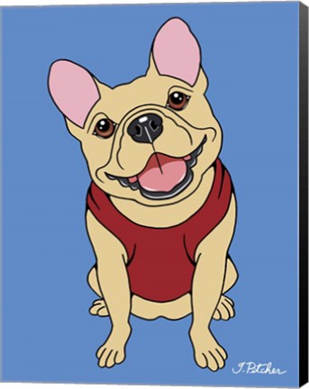 Framed French Bulldog Print