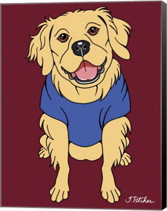 Framed Golden Retriever Print