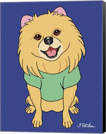 Framed Pomeranian Print