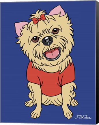 Framed Yorkshire Terrier Print