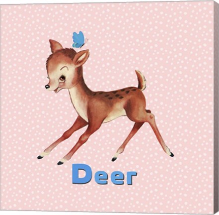 Framed Cute Baby Deer Print