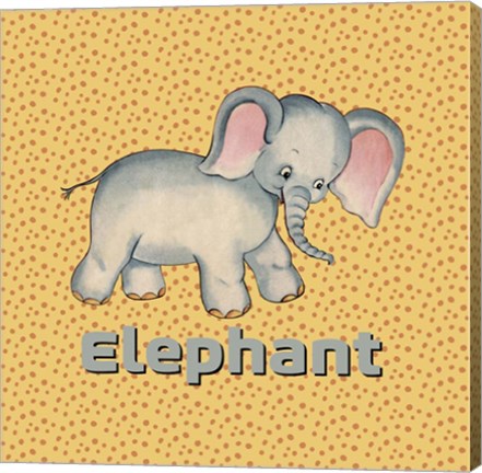 Framed Cute Baby Elephant Print