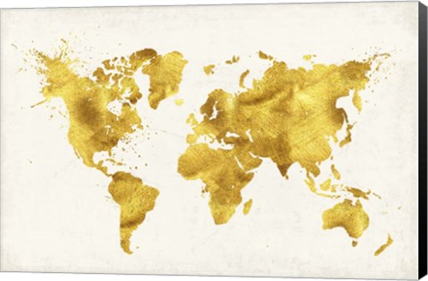 Framed 24 Karat World Print