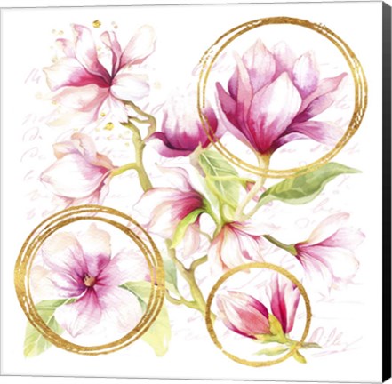 Framed Modern Parisian Magnolias Print