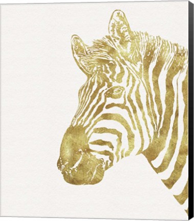 Framed Gilt Zebra Print