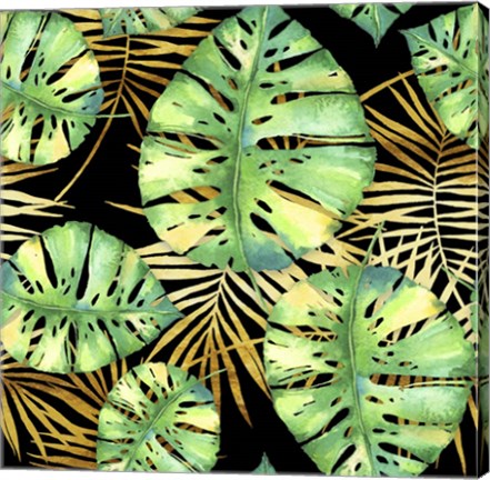 Framed Tropical Haze Noir Print