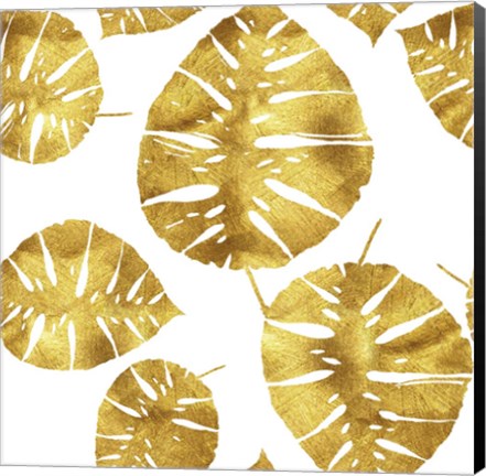 Framed Tropiques dores Print