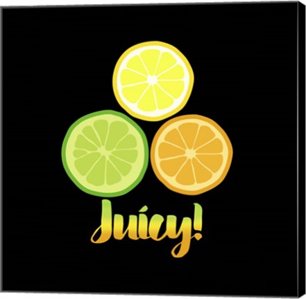 Framed Juicy black Print