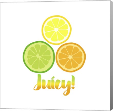 Framed Juicy white Print