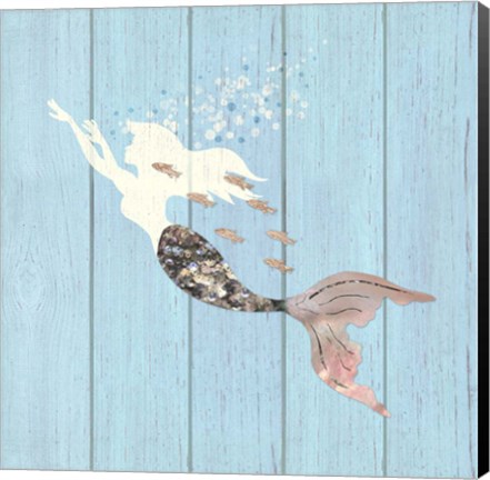 Framed Swimming With The Fishes II Print