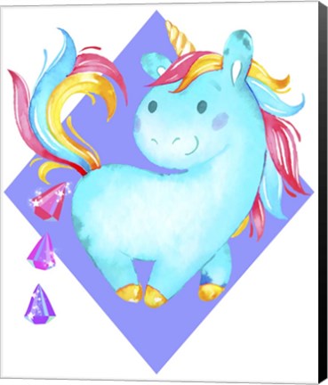 Framed Unicorns Poop Crystals II Print