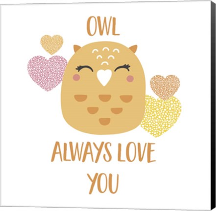 Framed Owl Always Love You Print