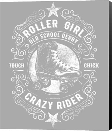 Framed Roller Girl Tee Print