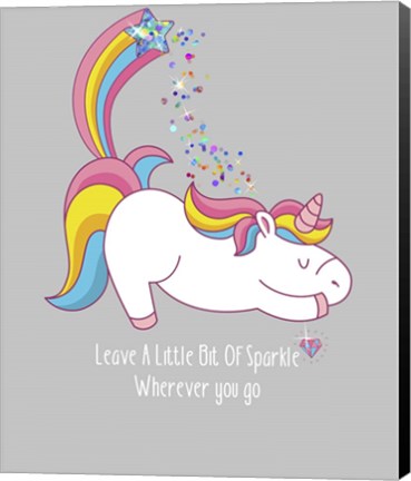 Framed Leave A Little Bit Of Sparkle Tee Print