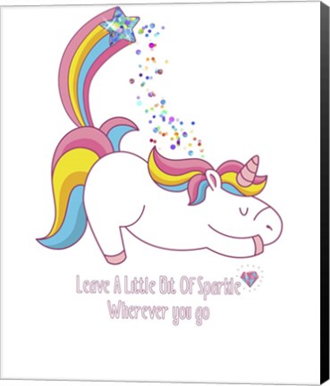 Framed Leave A Little Bit Of Sparkle 2 Tee Print