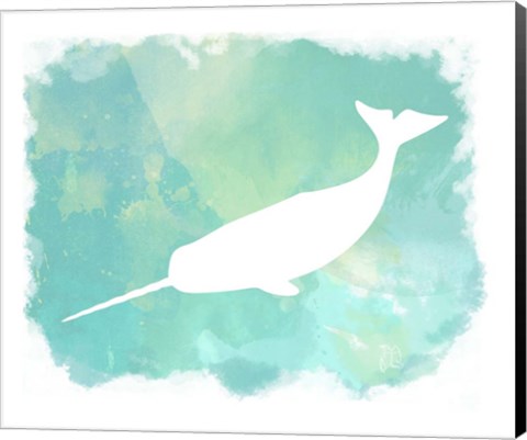 Framed Heart of the Sea Narwhal Print