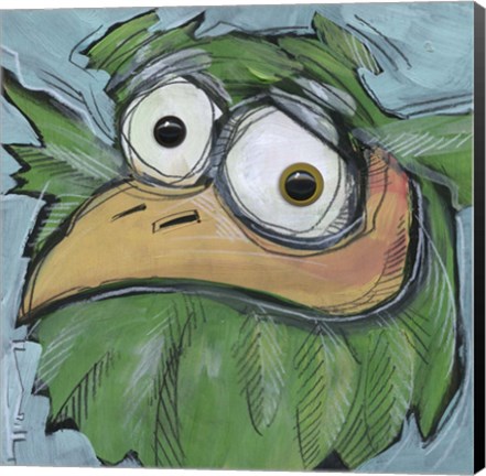 Framed Square Bird 6b Print