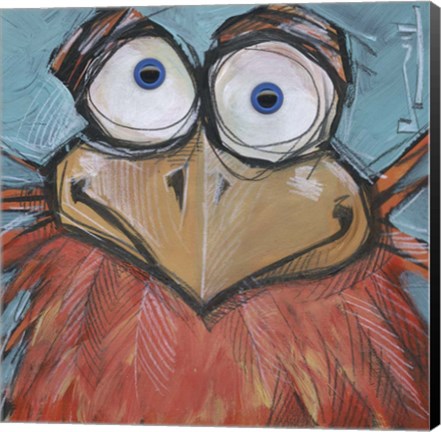 Framed Square Bird 10b Print