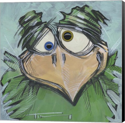 Framed Square Bird 11b Print