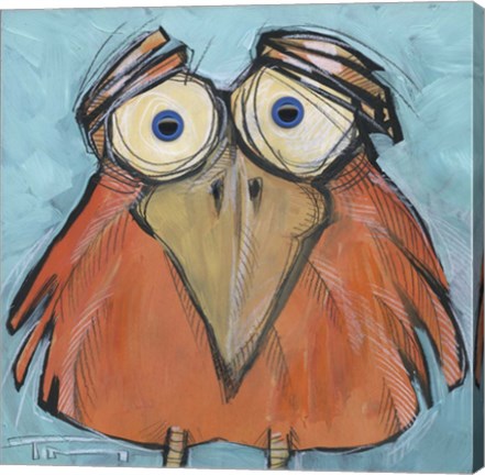 Framed Square Bird 22B Print