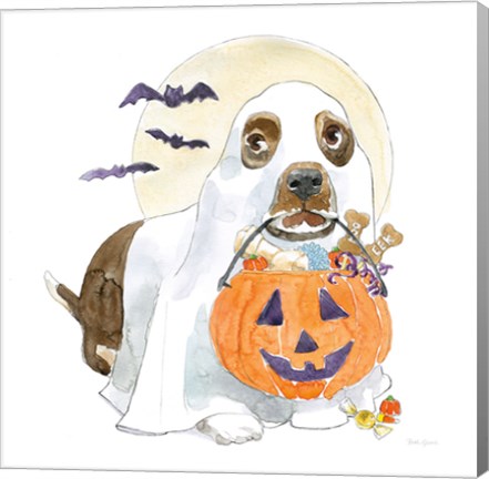 Framed Halloween Pets III Print