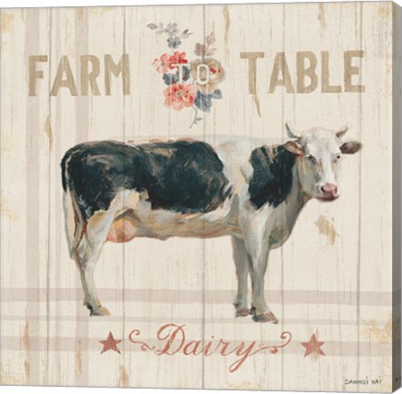Framed Farm Patchwork V Print