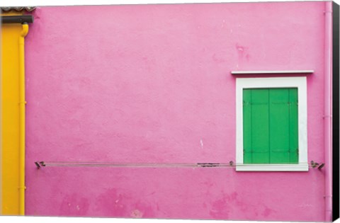 Framed Windows of Burano V Print