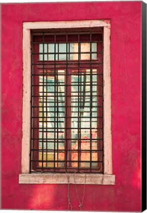 Framed Windows of Burano III Print