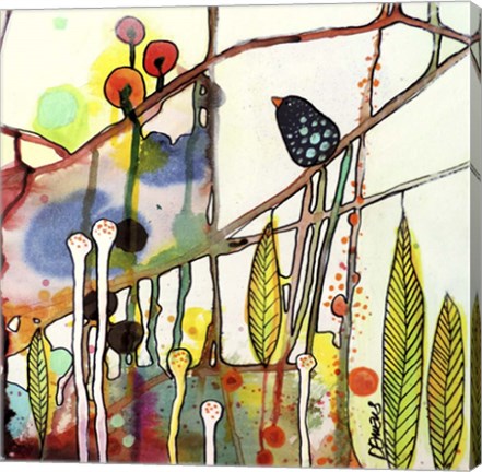 Framed Oiseau Noir Print