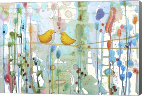 Framed Dans Chaque Coeur Print