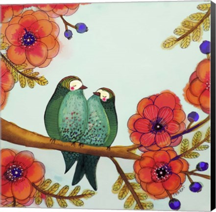 Framed Feather Bellies Print