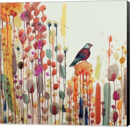 Framed Joie De Vivre Carre Print