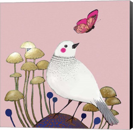 Framed Le Petit Sentier Rose Print